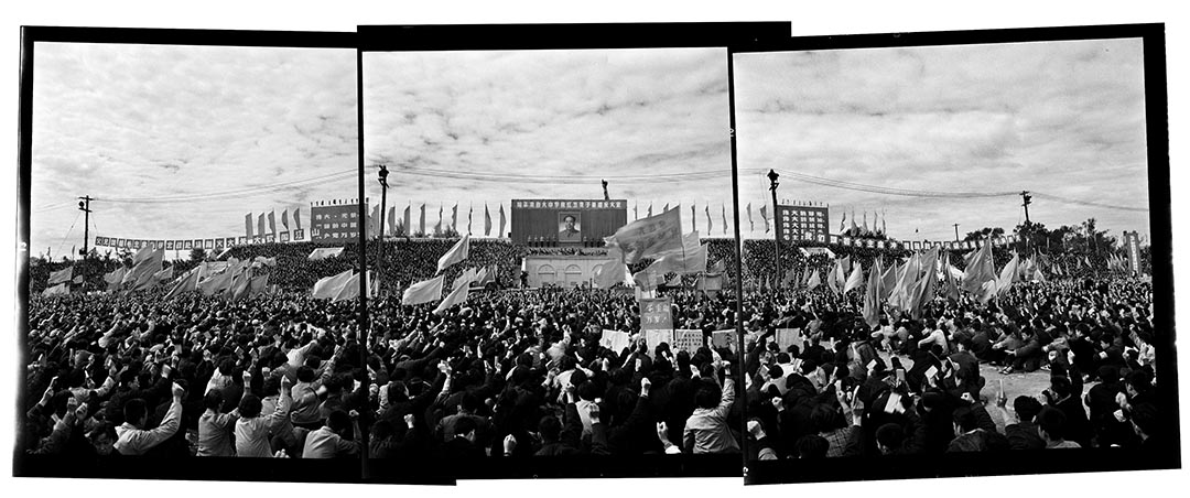 1966年9月13日,黑龍江哈爾濱人民體育場,紅五類子弟大會。