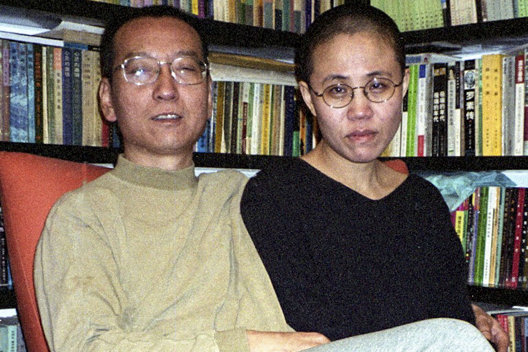 劉曉波和妻子劉霞。