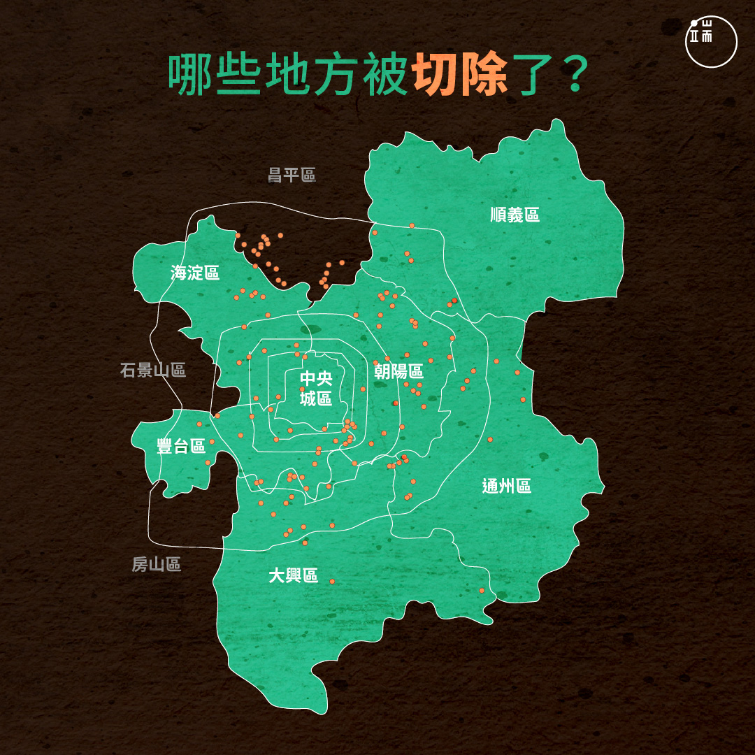 哪些地方被「切除」了?