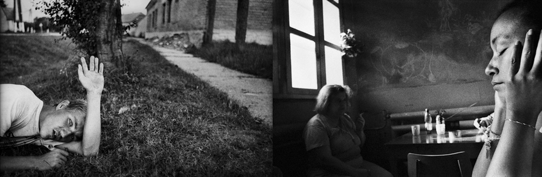 【蒸發 Evaporation】黑白平面攝影系列 (左) Gilvánfa, Hungary (右) Prague, Czech (2003-2013) 。