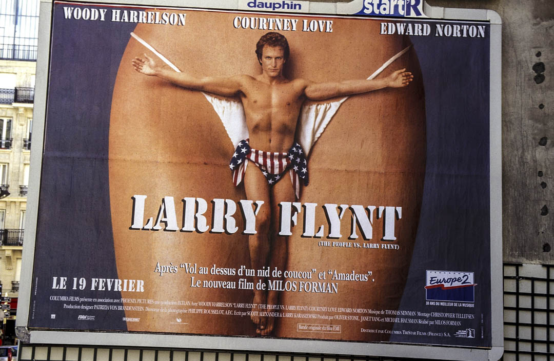 《The People vs. Larry Flynt》電影海報。