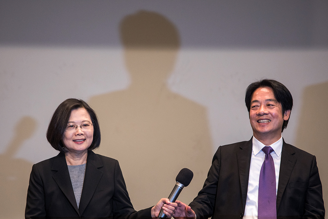 2019年12月29日,2020總統選舉電視辯論後的記者會。