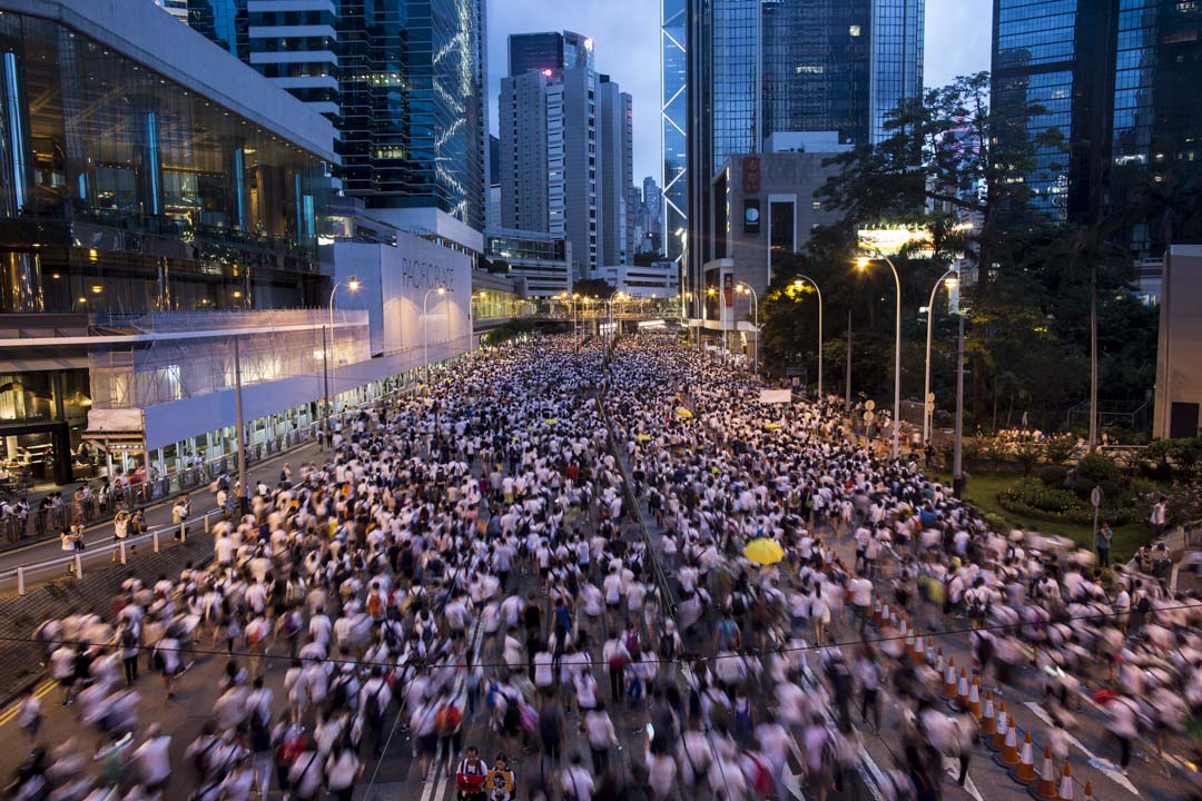 2019年6月9日,民陣發起反對《逃犯條例》修訂的「反送中」大遊行。
