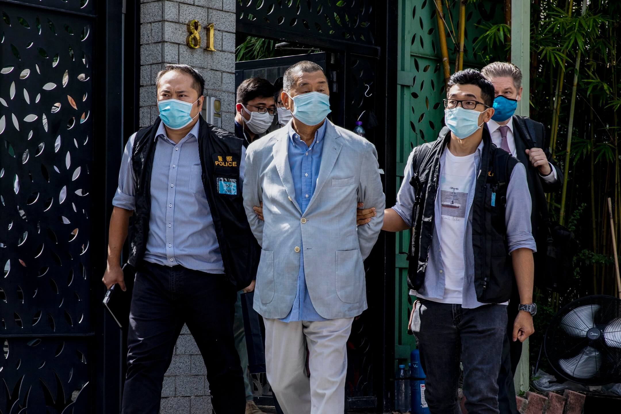 2020年8月10日,《壹傳媒》創辦人黎智英早上在寓所被捕,涉及觸犯國安法罪行。