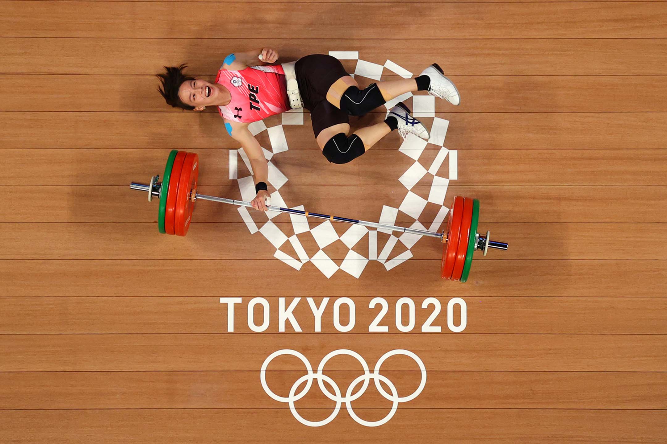 2021年7月27日日本東京奧運會,女子 59 公斤級舉重冠軍郭婞淳。