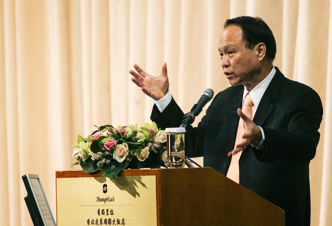 2008年1月30日,聯電執行長胡國強在台北舉行的投資者會議上發表講話。