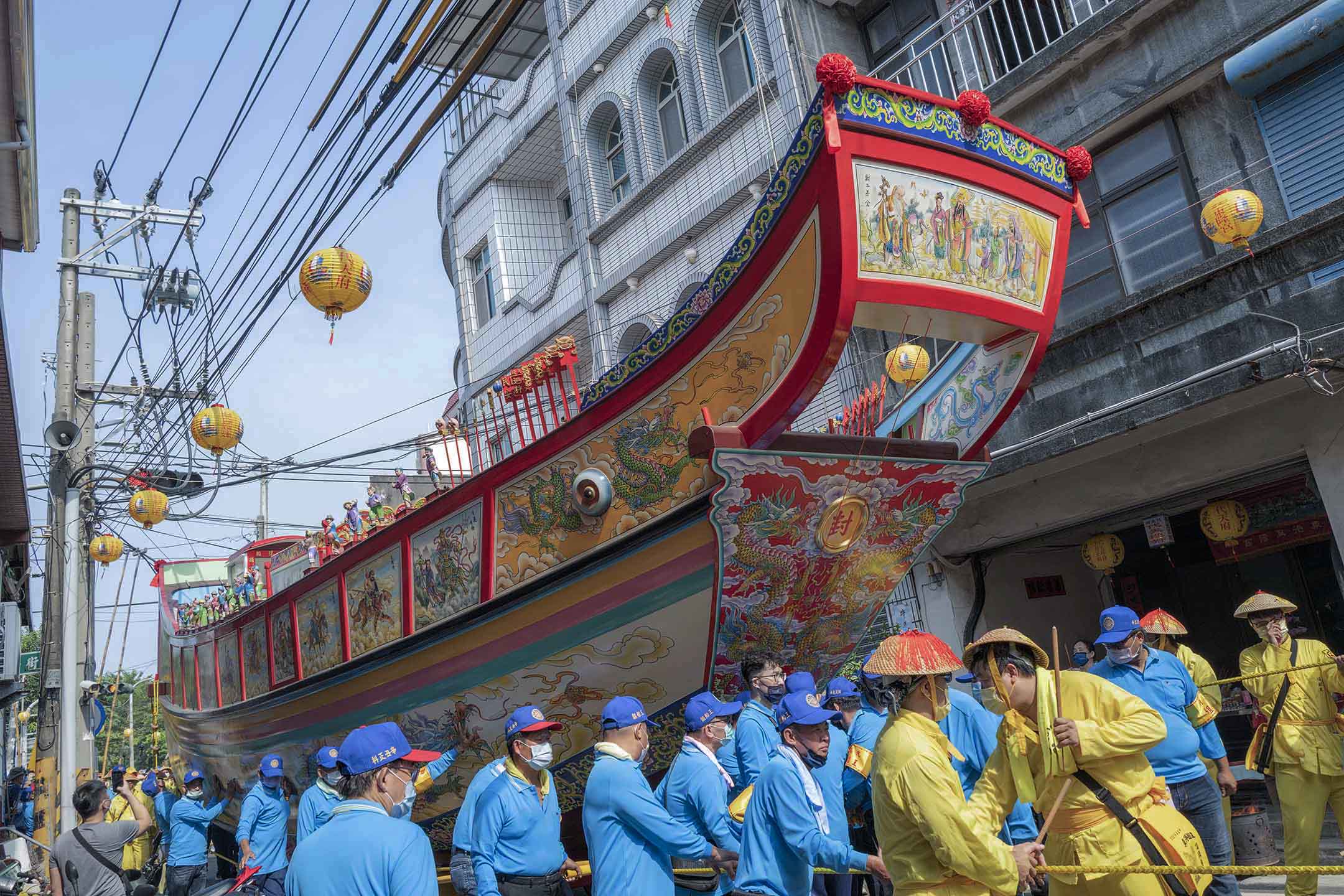 2021年10月30日東港,王船遷船遶境。