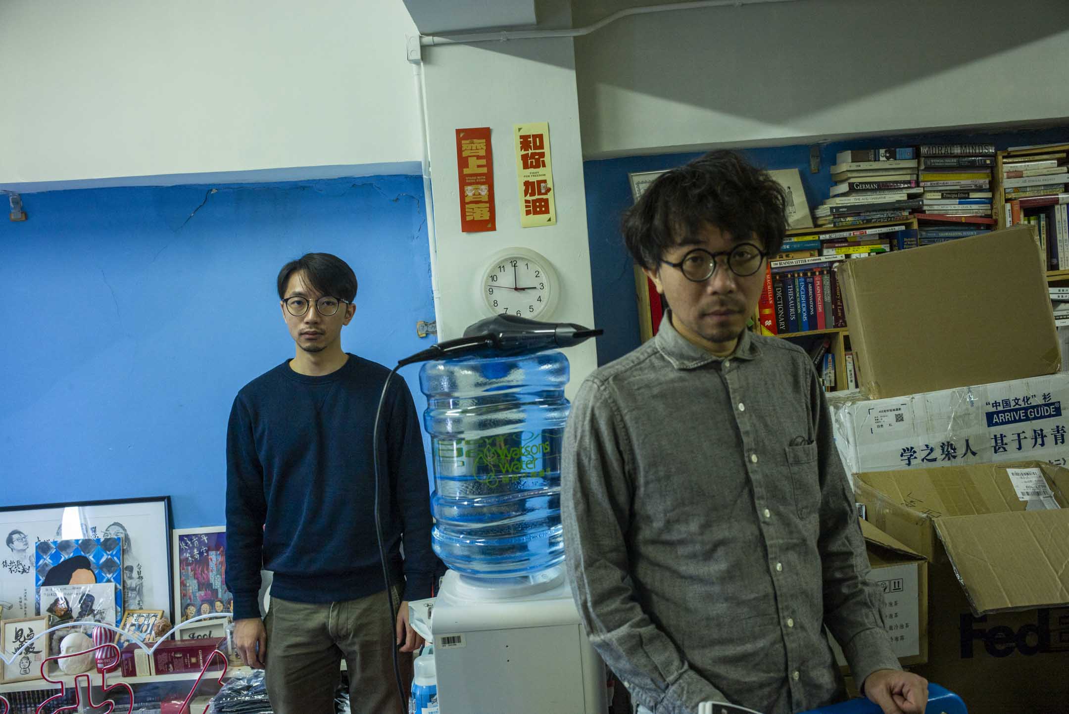 好青年荼毒室創室成員甘仔與四哥。