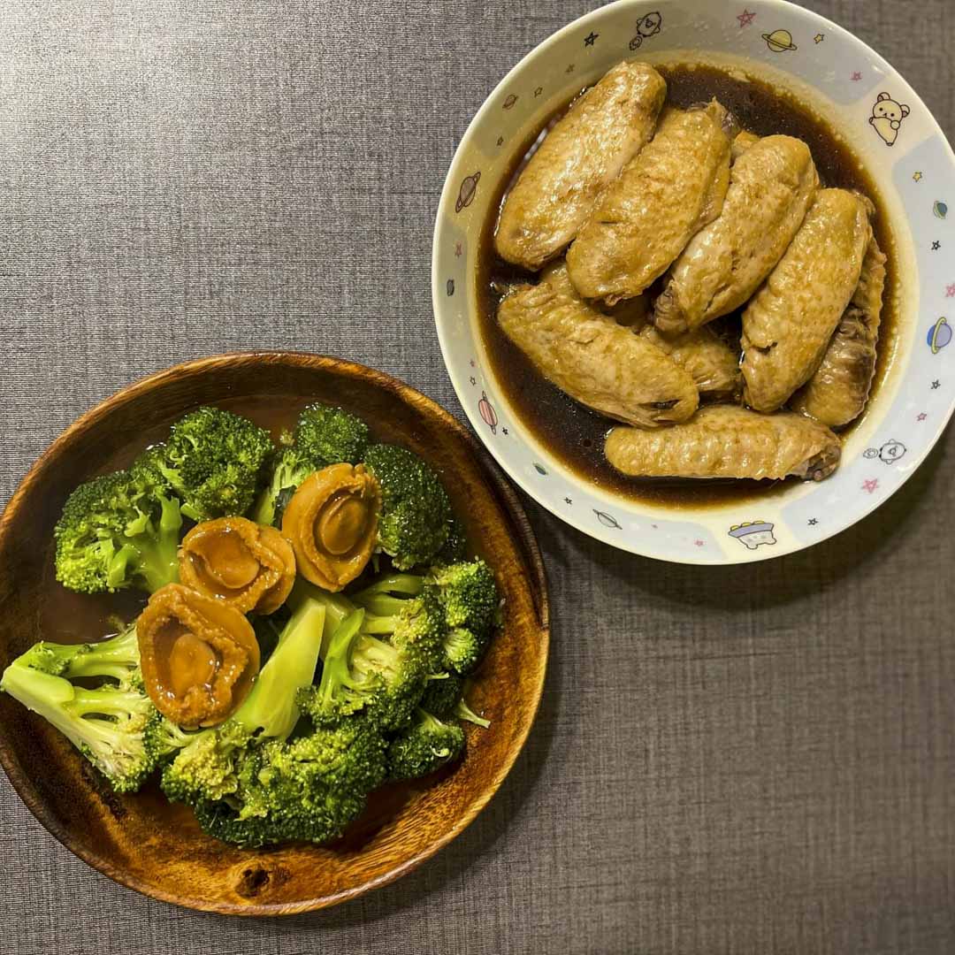 Cherry以網購食材烹調的菜色。