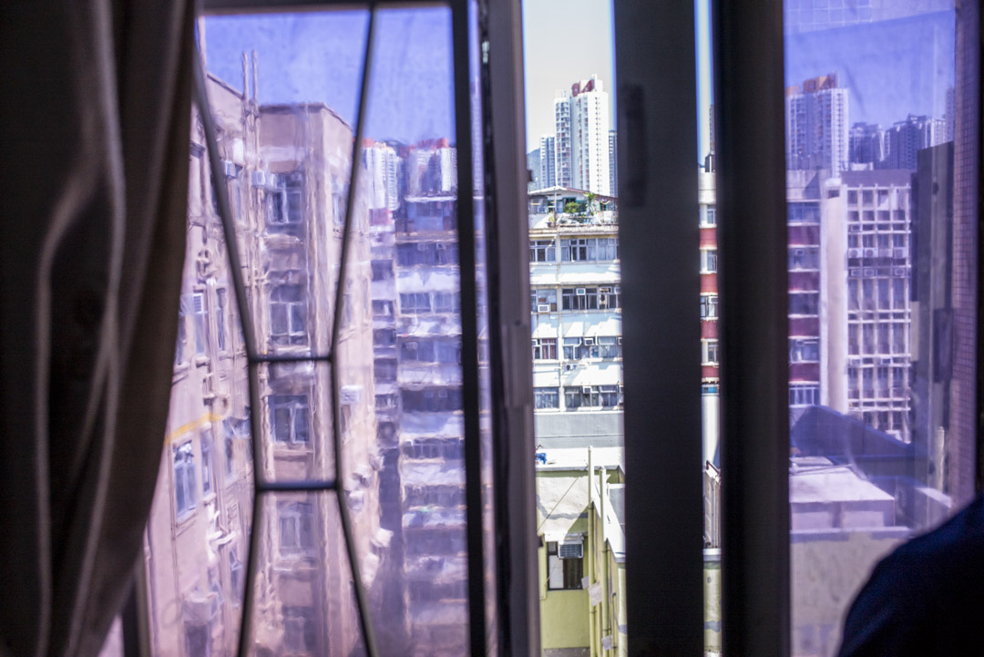 David工作的地方與住宅單位為鄰,從單位窗外所見的景色。