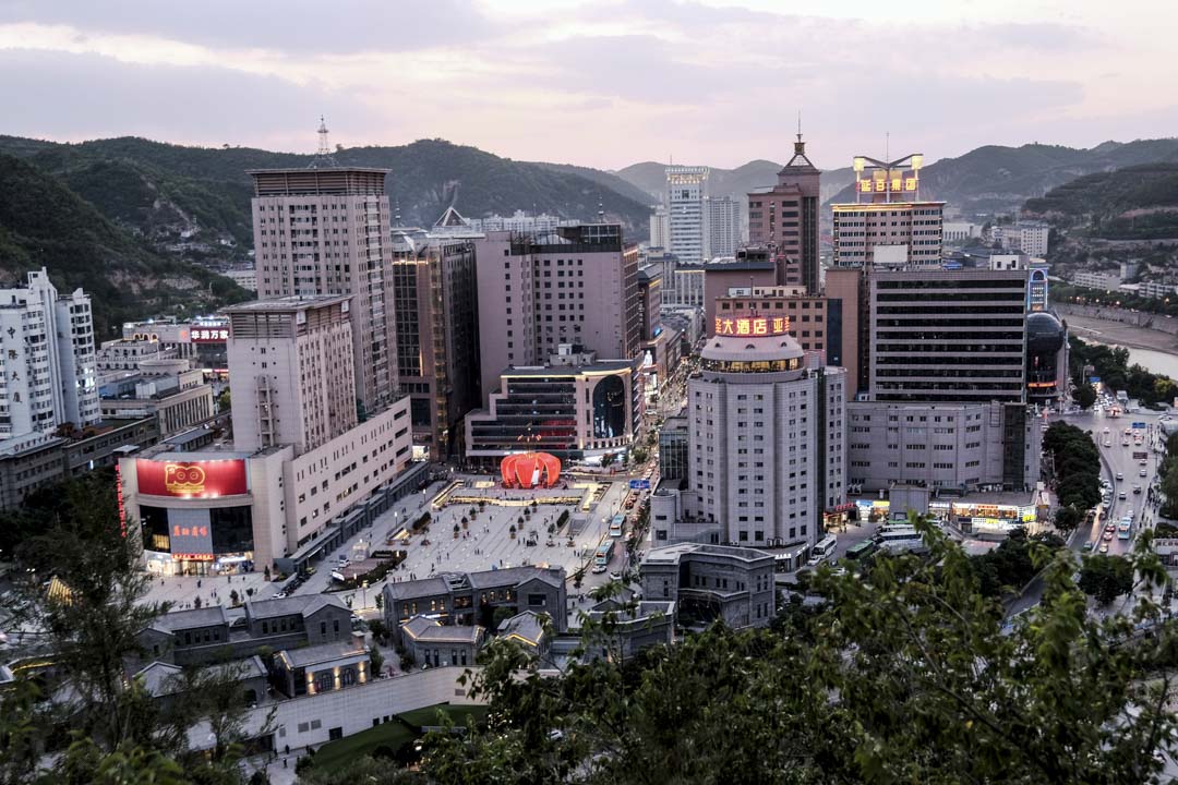 2021年5月29日,中國陝西延安的中國共產黨成立 100 週年紀念活動。