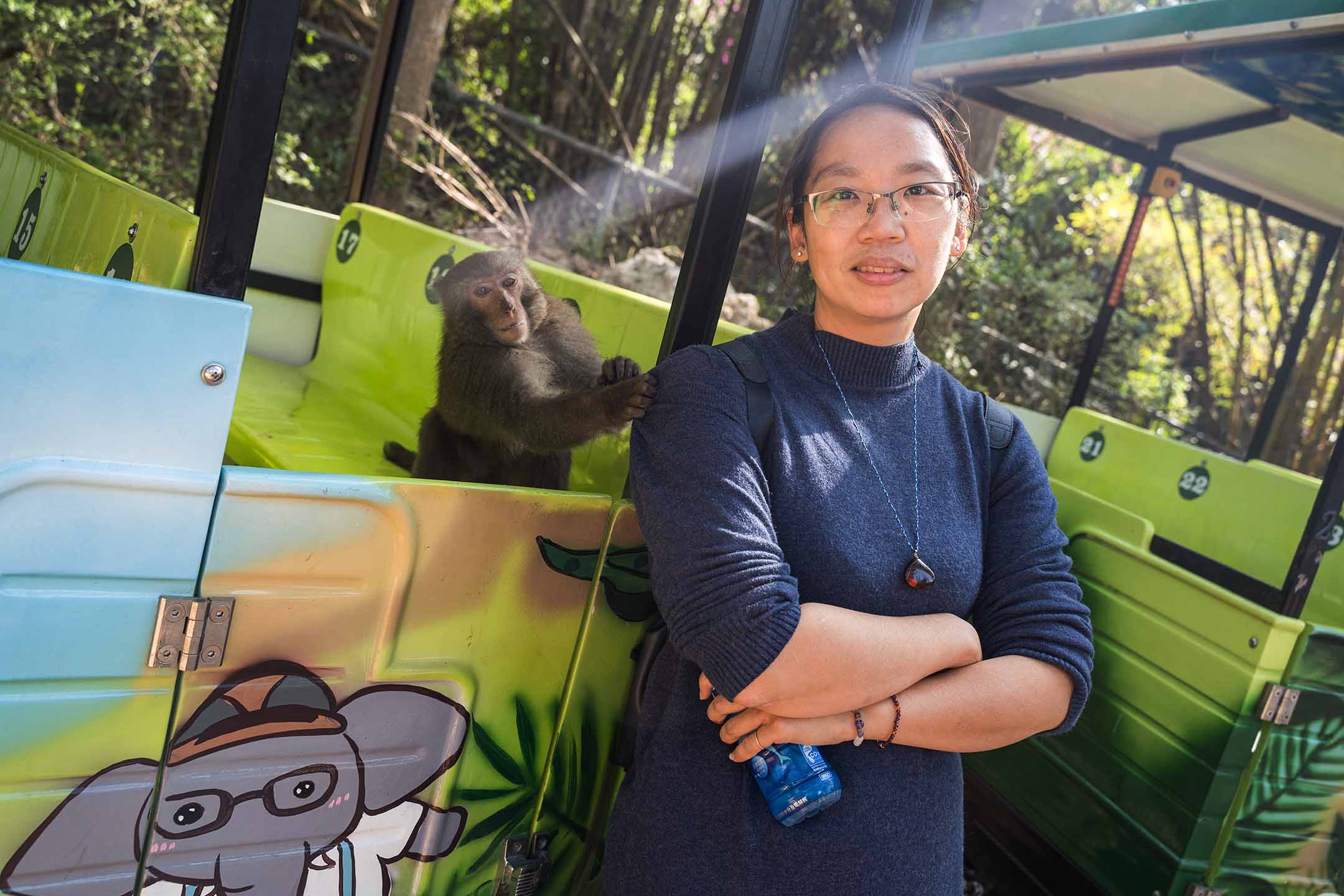 台灣獼猴共存推廣協會秘書長林美吟。