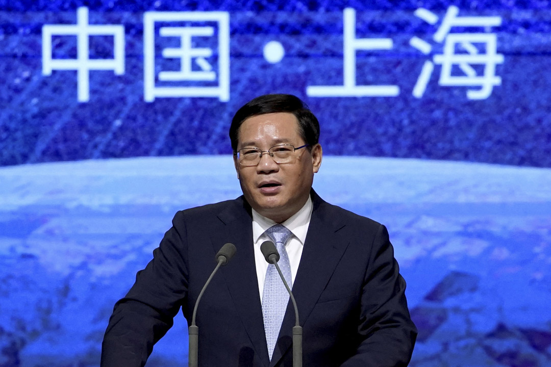 2020年7月9日，時任上海市委書記李強在上海舉行的世界人工智能大會 (WAIC) 開幕式上發表講話。
