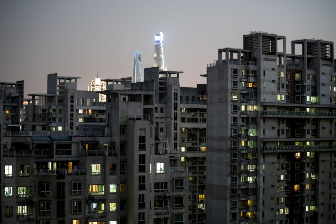 2022年4月8日,封城期間的上海。