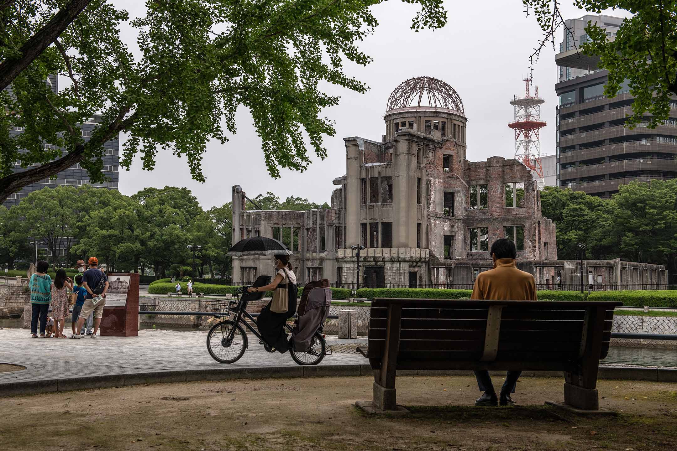 2020年8月4日,日本广岛,和平纪念公园。摄:Carl Court/Getty Images