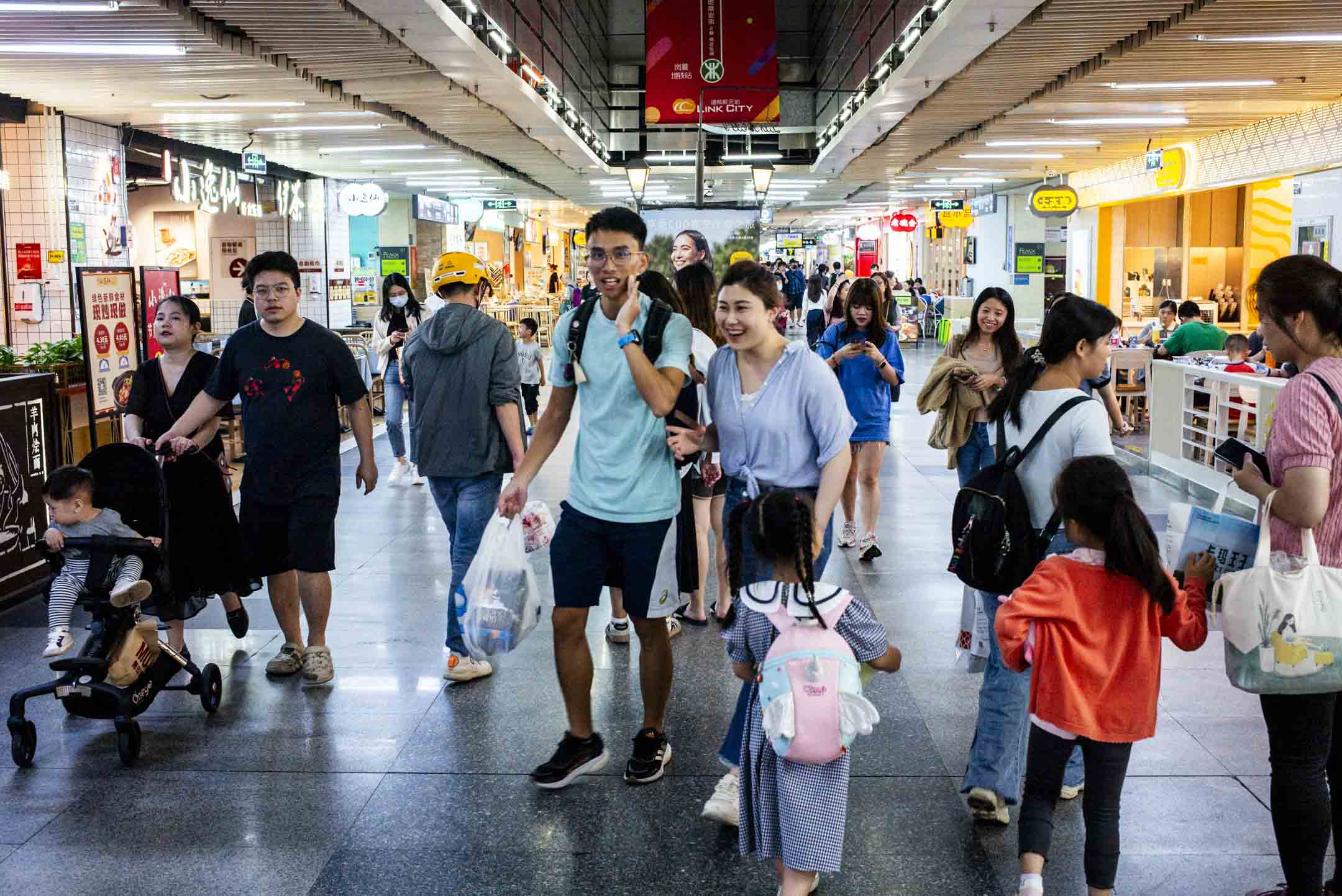 深圳福田高鐵站連接的連城新天地。攝:林振東/端傳媒