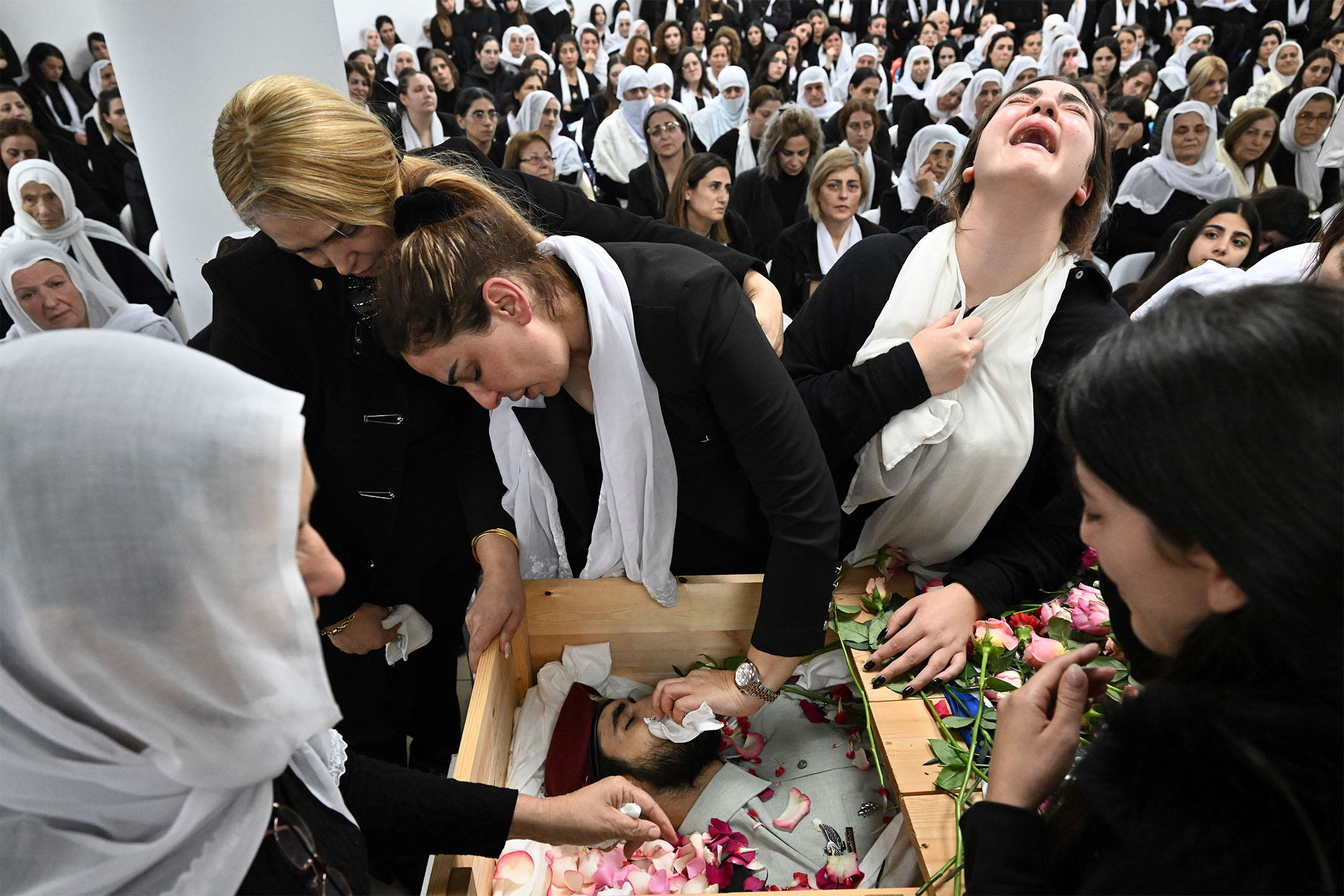 2023年11月19日,以色列舉行戰事身亡的士兵的葬禮。攝:Rami Shlush/AP/達志影像