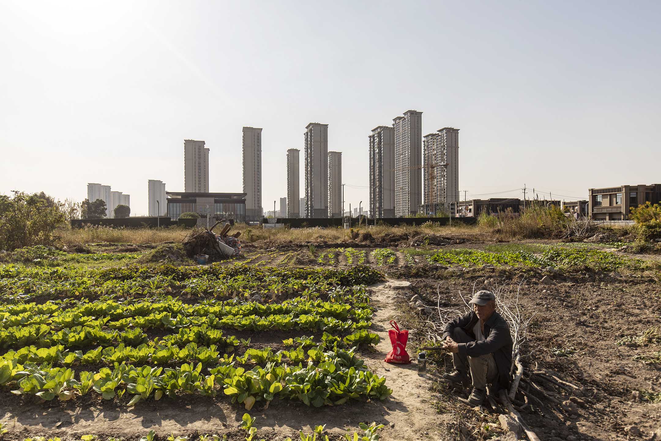 2023年11月2日,江蘇省蘇州市,中國恆大集團正在興建的住宅大樓。圖:Bloomberg via Getty Images