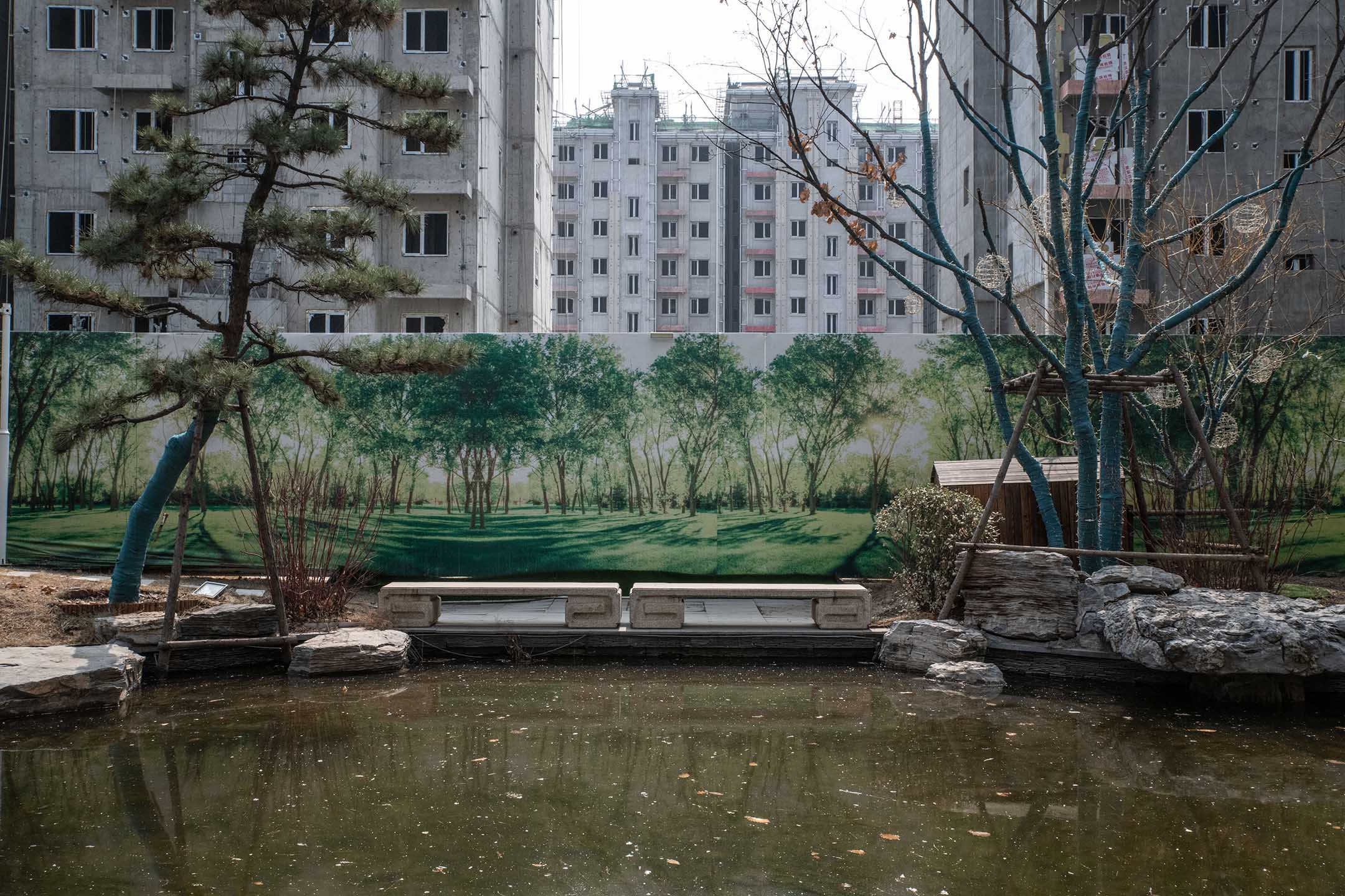 2023年3月19日,北京,恆大集團開發的住宅項目施工現場。圖:Bloomberg via Getty Images