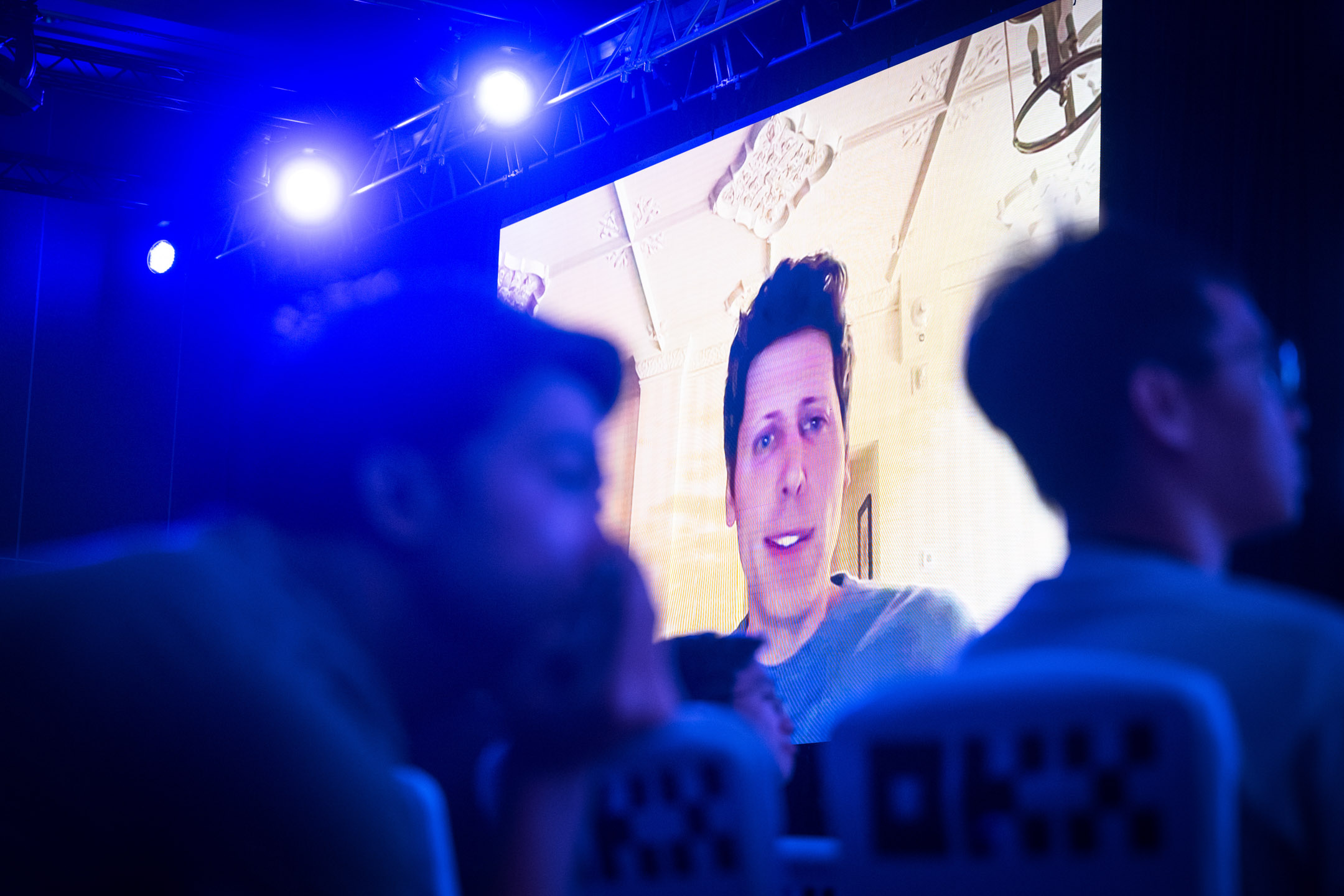 2023年9月14日，新加坡，OpenAI 執行長 Sam Altman 在 Token2049 會議上發表演講。攝：Joseph Nair/Bloomberg via Getty Images