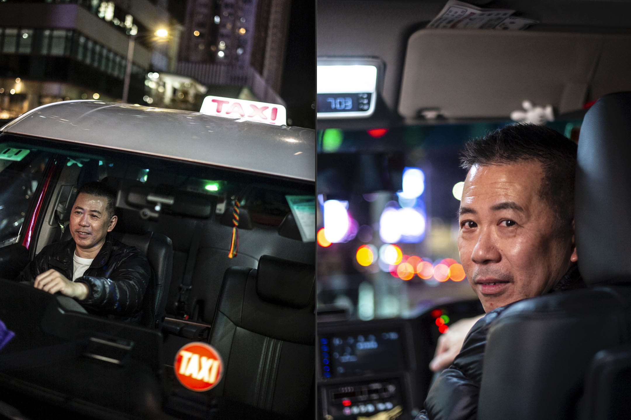 身兼车主、打理人、司机三职的的士管理人协会主席梁达壮。摄:林振东/端传媒