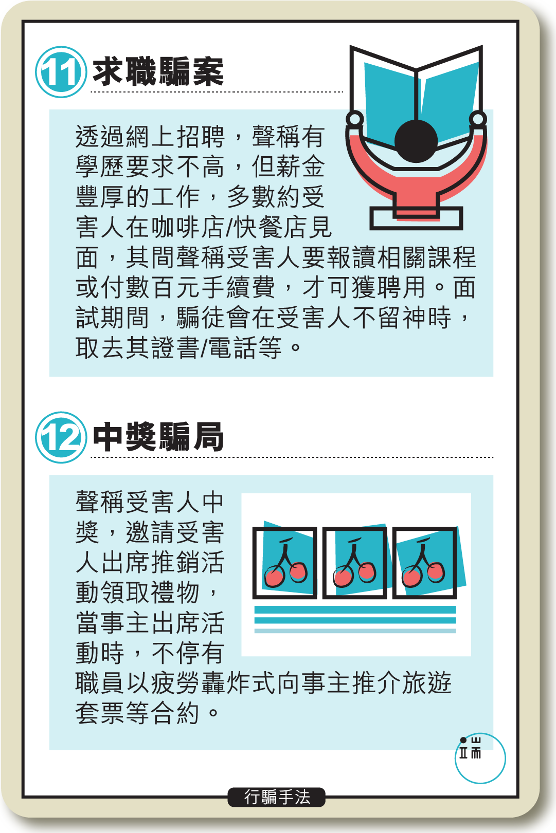 香港行騙手法大全。插圖:Wilson/端傳媒
