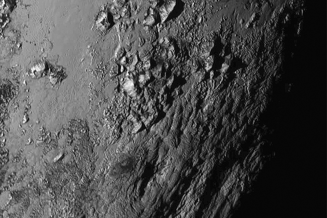美國太空總署本月公布的行星開普勒452b的地貌照片。攝：NASA New Horizons/Reuters